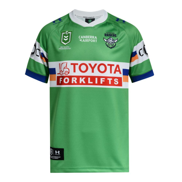 Canberra Raiders 2026 home jerseys.